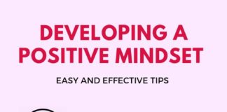 Educational infographic : Developing A Positive Mindset Infographic