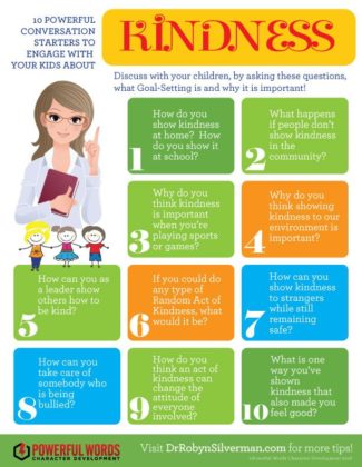 Educational infographic : Discuss “Kindness” with your kids with these ...