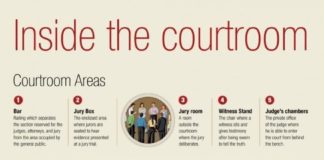 Educational infographic : Educational infographic : Inside the Courtroom