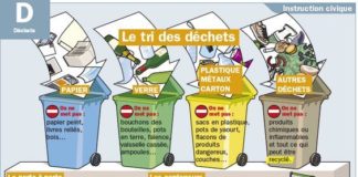 Educational infographic : Fiche exposés : Le tri des déchets: