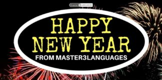 Educational infographic : How do you say “Happy New Year” in your language? #infographic #master3language…