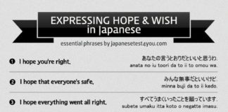 Educational infographic : Infographic: How to Express Hope and Wish in Japanese