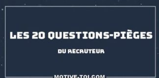Educational infographic : Infographie: Le Top 20 Des Questions-Pièges Du Recruteur