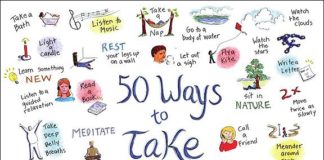 Educational infographic : LOOK: 50 Ways To Take A Break, And The Essential First Step Of Remembering