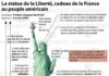 Educational infographic : La statue de la Liberté, cadeau de la France au peuple américain. INFOgraphie