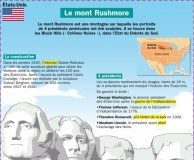 Educational infographic : Le mont Rushmore – Mon Quotidien, le seul site d'information quotidienne pou…