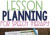 Educational infographic : Lesson planning for speech and language therapy, plus a free organizing page! #&…