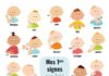 Educational infographic : Mes premiers signes avec bébé