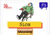 Educational infographic : Slob – English One Words