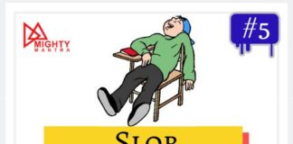 Educational infographic : Slob – English One Words