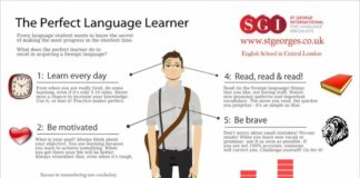 Educational infographic : The Perfect Language Learner | St George International