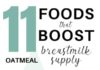 Food infographic – 11 Foods for Breastfeeding to Increase Milk Supply