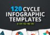 Food infographic – 120 cycle infographics — Photoshop PSD #background #data • Available here …