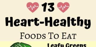 Food infographic – 13 Heart Healthy Foods You Should Eat