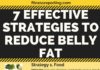 Food infographic – 7 Effective Strategies to Reduce Belly Fat