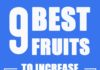 Food infographic – 9 Best Fruits to Increase Bone Calcium