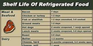 Food infographic – Click on image for full size Here is a list so you can learn how long foods stay…
