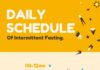 Food infographic – Daily Schedule of Intermittent Fasting [Infographic