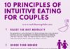 Food infographic – Ditch the diets for good as a couple! Learn the 10 Principles of Intuitive Eatin…