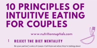 Food infographic – Ditch the diets for good as a couple! Learn the 10 Principles of Intuitive Eatin…
