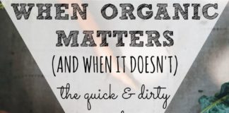 Food infographic – Ever wondered if organic matters to your health? Here's when buying organic …