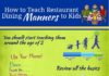 Food infographic – How To Teach Kids Restaurant Manners