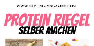 Food infographic – Protein Riegel selber machen – Top 10 Rezepte