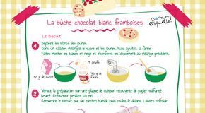 Food infographic – Recette bûche de noël