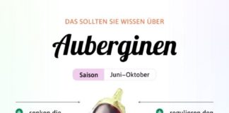 Food infographic – Schöne Auberginen