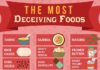 Food infographic – The Most Deceiving Foods – Positive Health Wellness Infographic