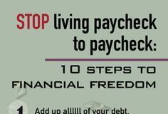 Management : How to STOP living paycheck to paycheck: 10 Steps to Financial Freedom