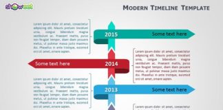 Management : Modèle de Frise Chronologique Moderne pour PowerPoint