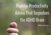 Management : Popular Productivity Advice That Torpedoes the ADHD Brain