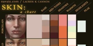 Psychology : Psychology : Skin tones with suitable highlights and colors