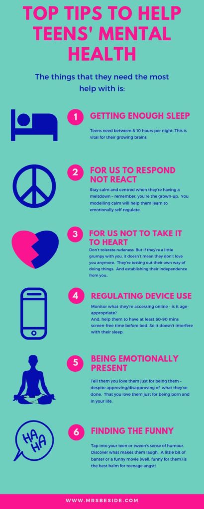 Psychology : Top Tips To Help Teens' Mental Health - Infographicnow.com 