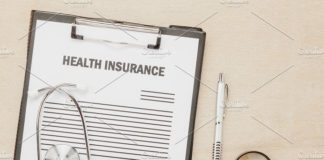 Medical infographic : Top view business office desk.. Medical Infographic