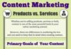 Business infographic : 16 Killer Content Marketing Ideas For Products Vs Services: Infographic