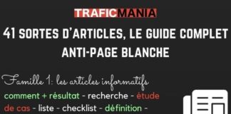 Business infographic : 41 exemples d’articles de blog: le guide complet anti-page blanche.