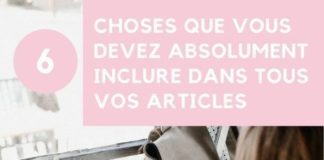 Business infographic : 6 choses que tu dois absolument inclure dans tous tes articles