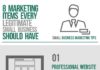 Business infographic : 8 Marketing Items Every Legitimate Small Business #infographic #Marketing #Small…
