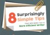 Business infographic : 8 Surprisingly Simple Tips That Will Make You a More Efficient Writer (Infographic)