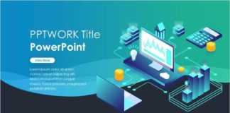 Business infographic : Best Blue Infographic Data PowerPoint template
