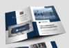 Business infographic : Bifold Brochure — Photoshop PSD #company #blue