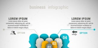 Business infographic : Business Infographic — Vector EPS #template #blue • Available here → graph…