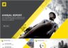 Business infographic : Business infographic : Best yellow annual report PowerPoint template on Behance #powerpoint #templates …