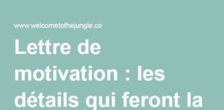 Business infographic : Comment faire une bonne lettre de motivation ?