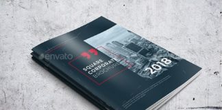 Business infographic : Dark Corporate Brochure Template InDesign INDD – 16 Pages
