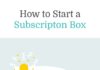 Business infographic : How to Start a Subscription Box Company In 8 Easy Steps