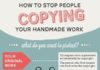 Business infographic : How to stop people copying your handmade work