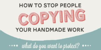 Business infographic : How to stop people copying your handmade work